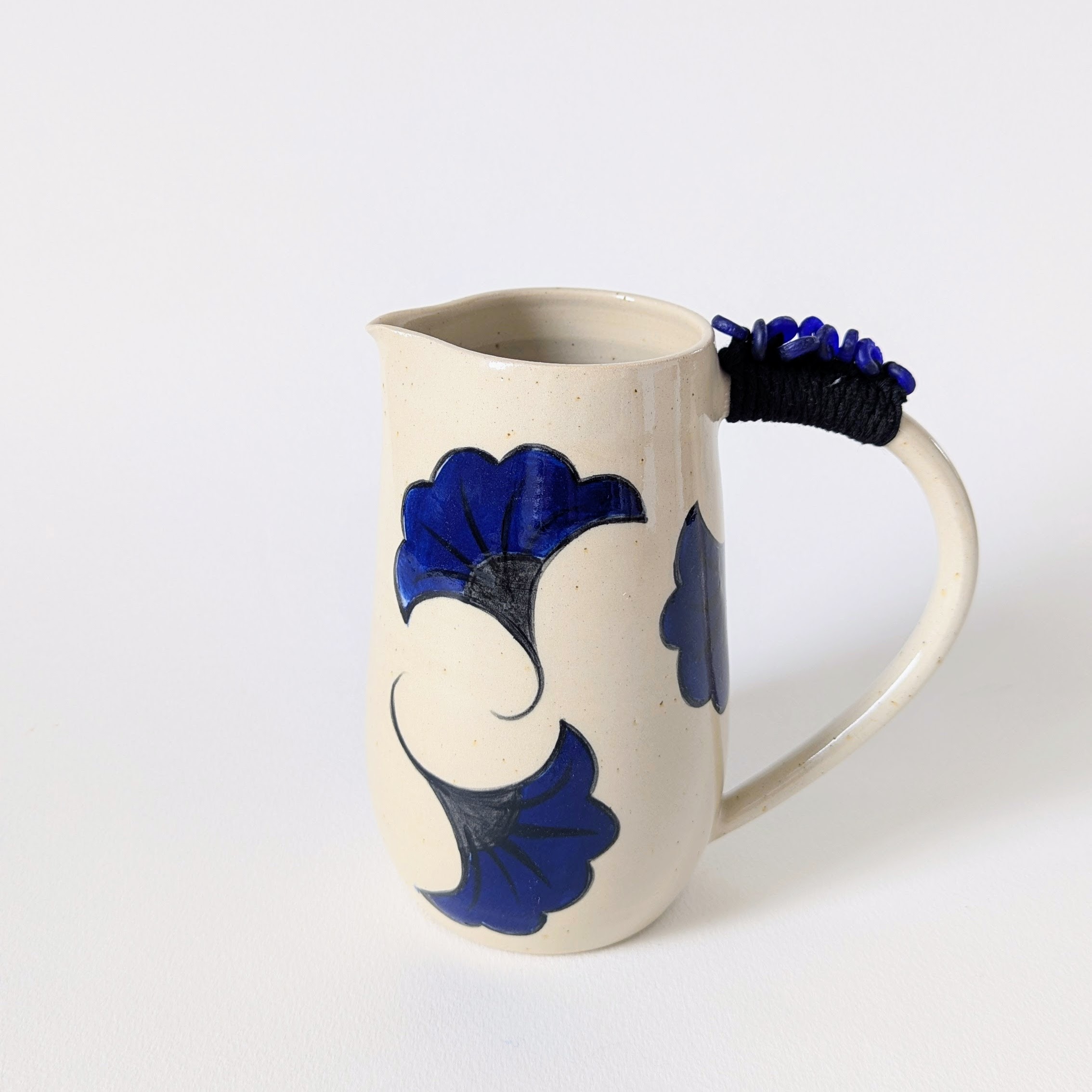 Fleur de mariage bleu et noir